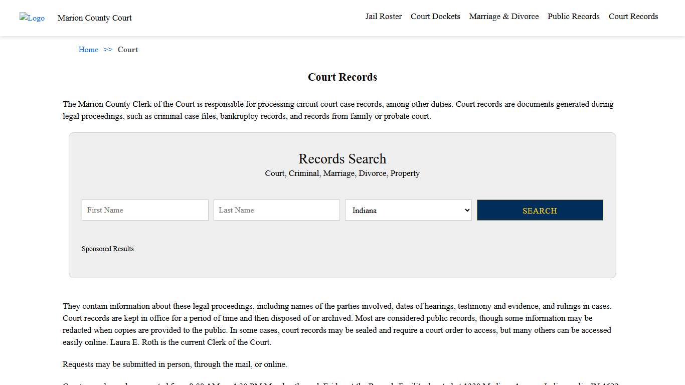 Court Records Marion County Court